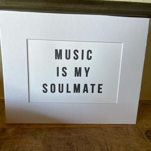 NEW 8x10” black and white original matted art